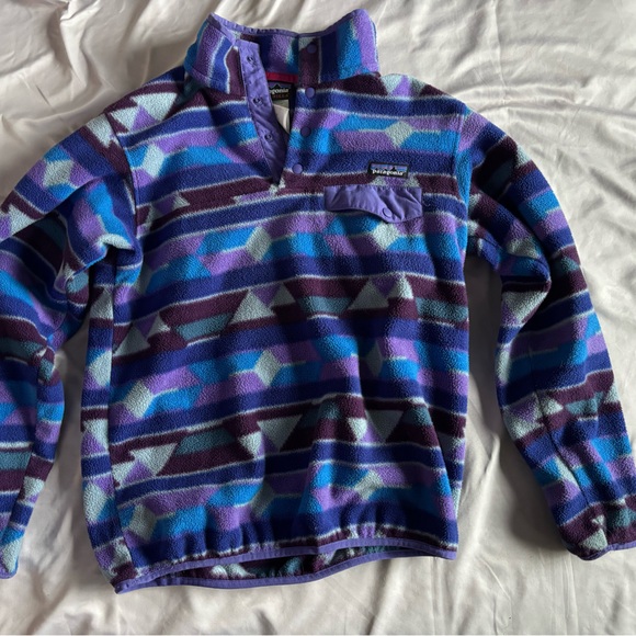 Patagonia Sweaters - Patagonia Multicolor Geometric Fleece